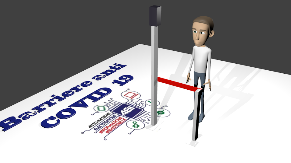 Modèle 3D de la barrière (accès refusé)