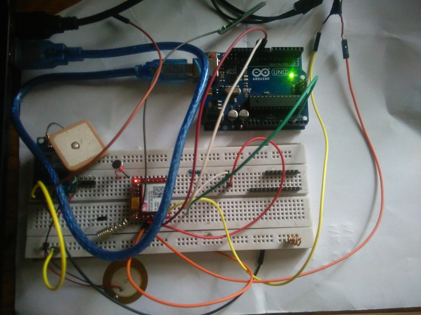 Photo du traceur pendant le test